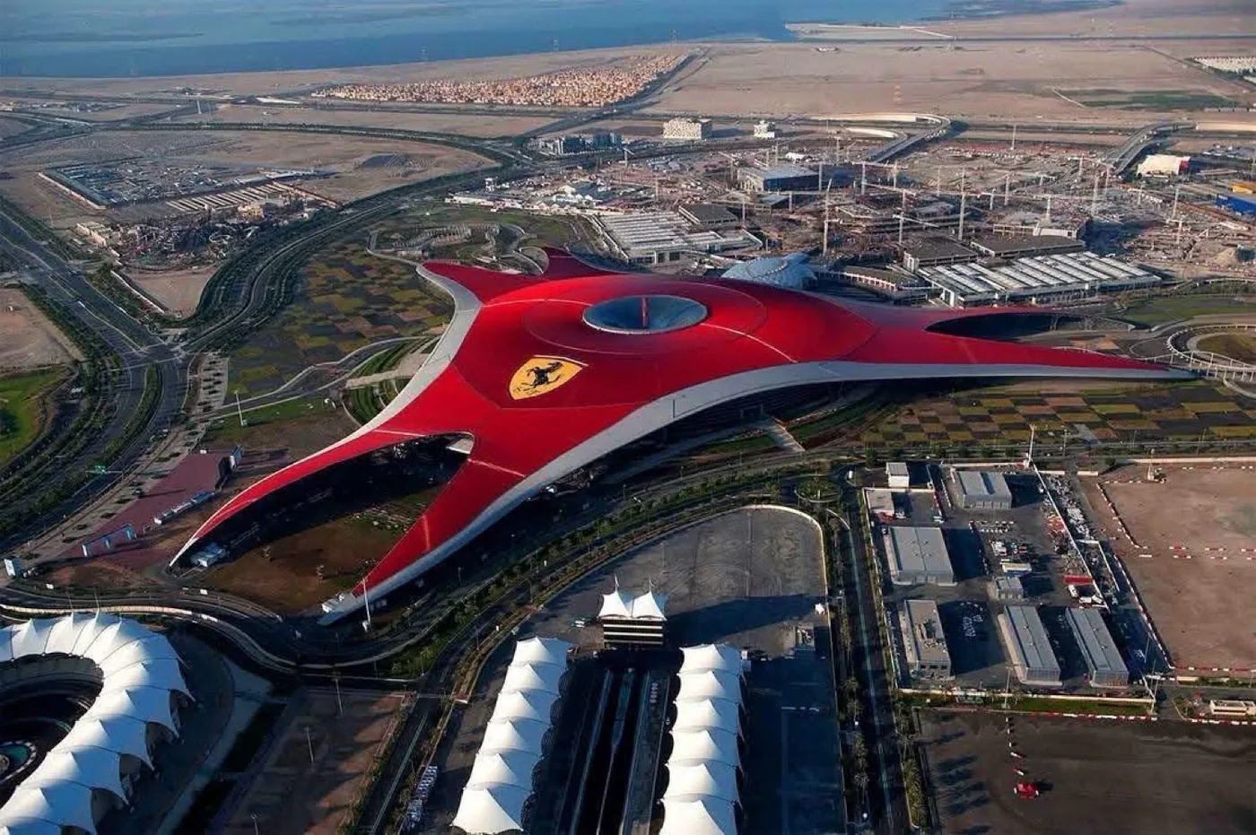 Yas Island Ferrari World photo stop - Abu Dhabi sightseeing tour